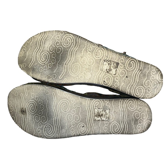 L'Artiste Spring Step Women's Mahvash Ankle Strap Leather Sandal Black 8.5 M 39 - Picture 6 of 11